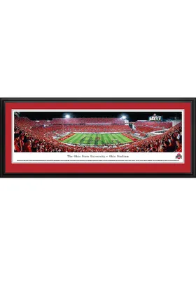 Blakeway Panoramas Ohio State Buckeyes Ohio Stadium Script Deluxe Framed Posters