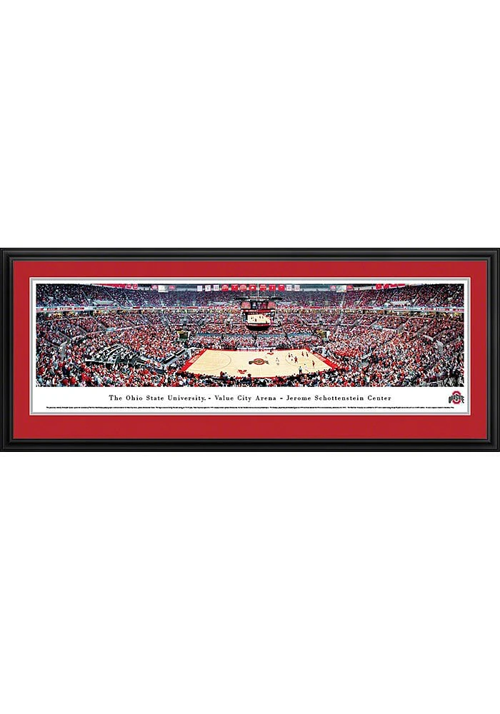 Blakeway Panoramas Ohio State Buckeyes Value City Arena- Jerome Schottenstein Center Deluxe Framed..