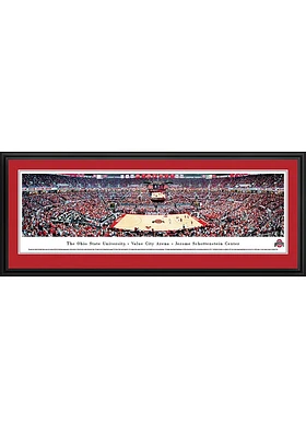 Blakeway Panoramas Ohio State Buckeyes Value City Arena- Jerome Schottenstein Center Deluxe Framed..
