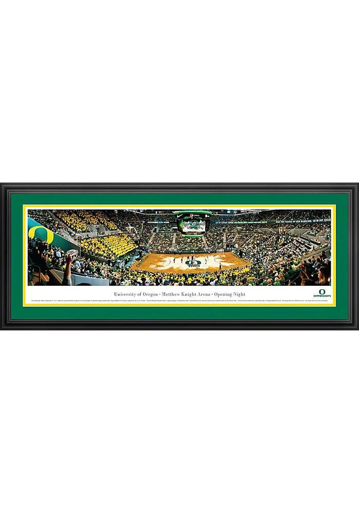 Blakeway Panoramas Oregon Ducks Basketball 2 Panorama Deluxe Framed Posters