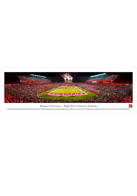 Blakeway Panoramas Rutgers Scarlet Knights High Point Solutions Stadium Big 10 Tubed Unframed Post..