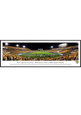 Blakeway Panoramas West Virginia Mountaineers Mountaineer Field Stripe The Stadium Endzone Framed..