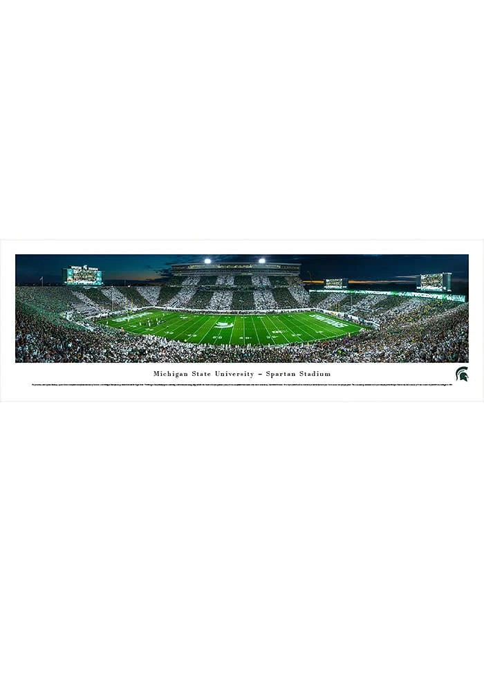 Blakeway Panoramas Michigan State Spartans Spartan Stadium Striped Tubed Unframed Poster
