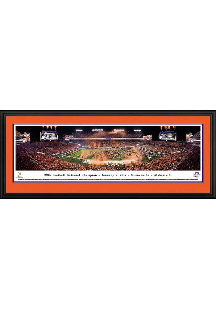 Blakeway Panoramas Clemson Tigers 2016 Football National Champions Deluxe Framed Posters