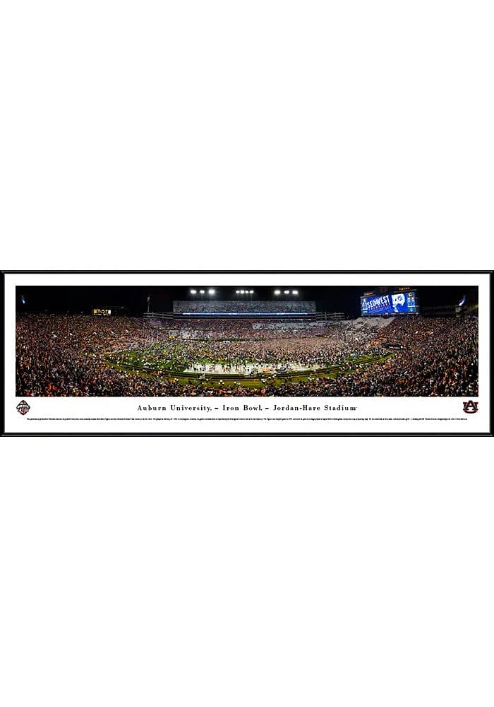 Blakeway Panoramas Auburn Tigers Standard Iron Bowl Framed Posters