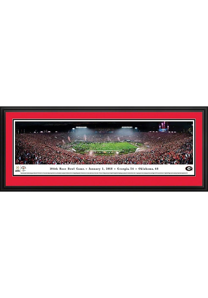 Blakeway Panoramas Georgia Bulldogs Deluxe 2018 Rose Bowl Framed Posters