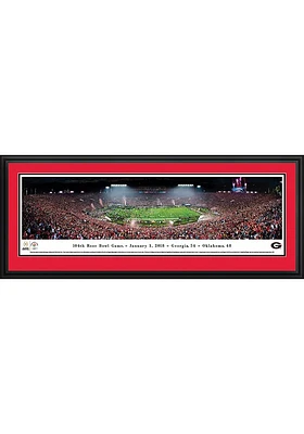 Blakeway Panoramas Georgia Bulldogs Deluxe 2018 Rose Bowl Framed Posters