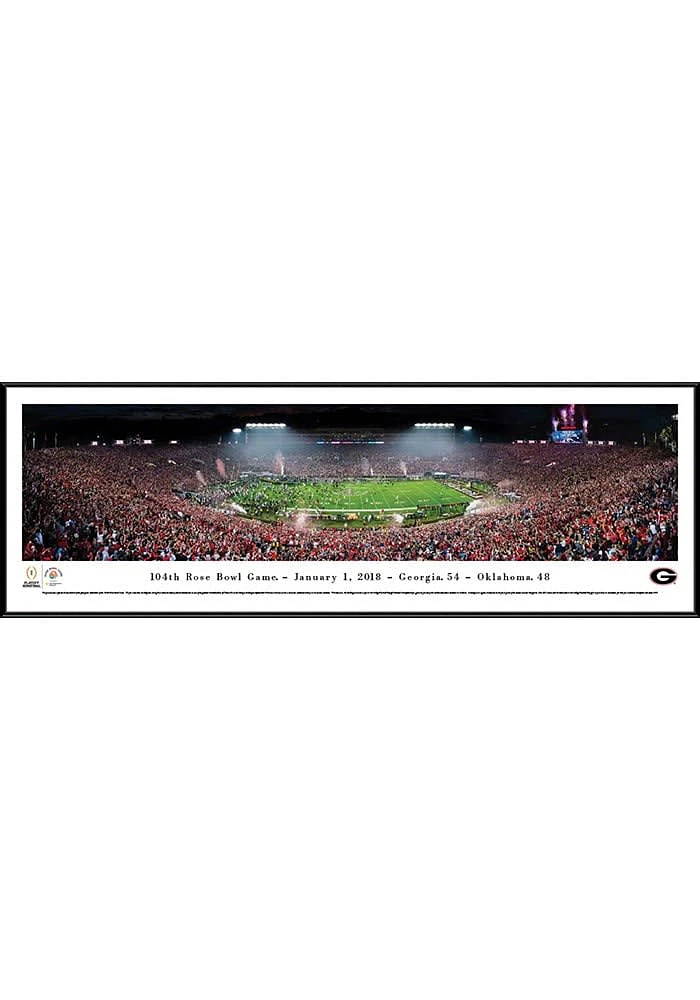 Blakeway Panoramas Georgia Bulldogs Standard 2018 Rose Bowl Framed Posters