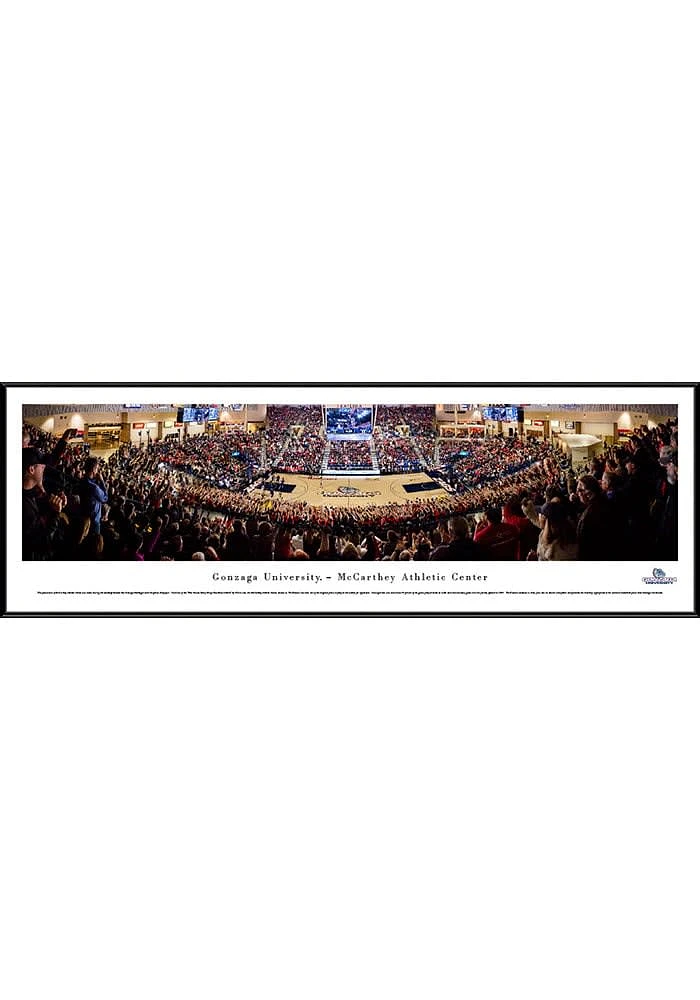 Blakeway Panoramas Gonzaga Bulldogs Basketball Standard Panorama Framed Posters
