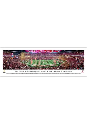 Blakeway Panoramas Alabama Crimson Tide 2017 Football National Champions Tubed Unframed Poster