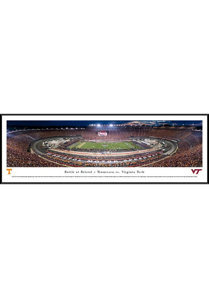 Blakeway Panoramas Tennessee Volunteers Battle at Bristol TN vs VT Standard Framed Posters