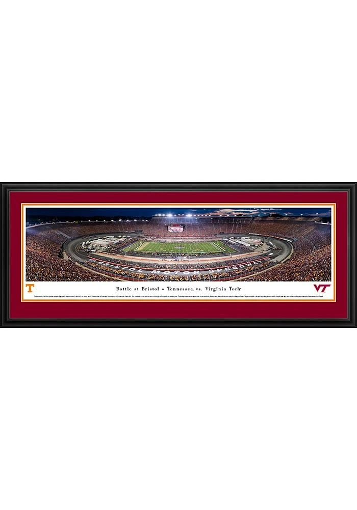 Blakeway Panoramas Virginia Tech Hokies Battle at Bristol TN vs VT Deluxe Framed Posters