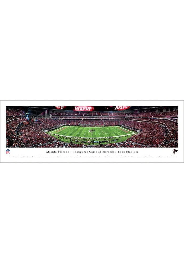 Blakeway Panoramas Atlanta Falcons 1st Game at Mercedes-Benz Stadium Unframed Unframed Poster