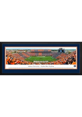 Blakeway Panoramas Auburn Tigers Football Stripe Deluxe Framed Posters