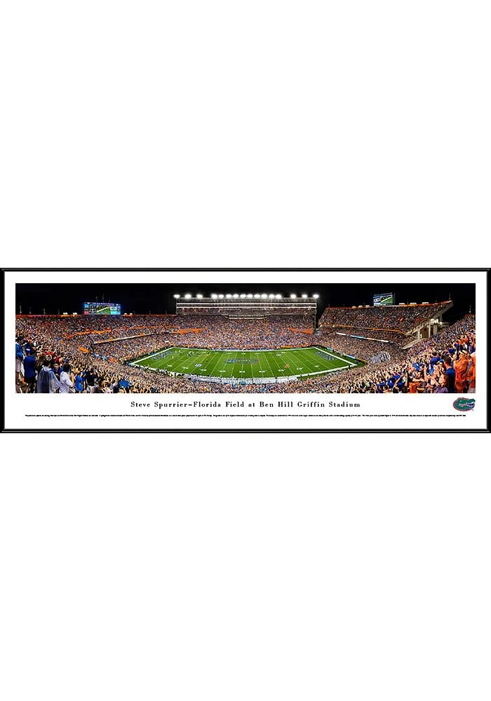 Blakeway Panoramas Florida Gators 50 Yard Line Standard Framed Posters
