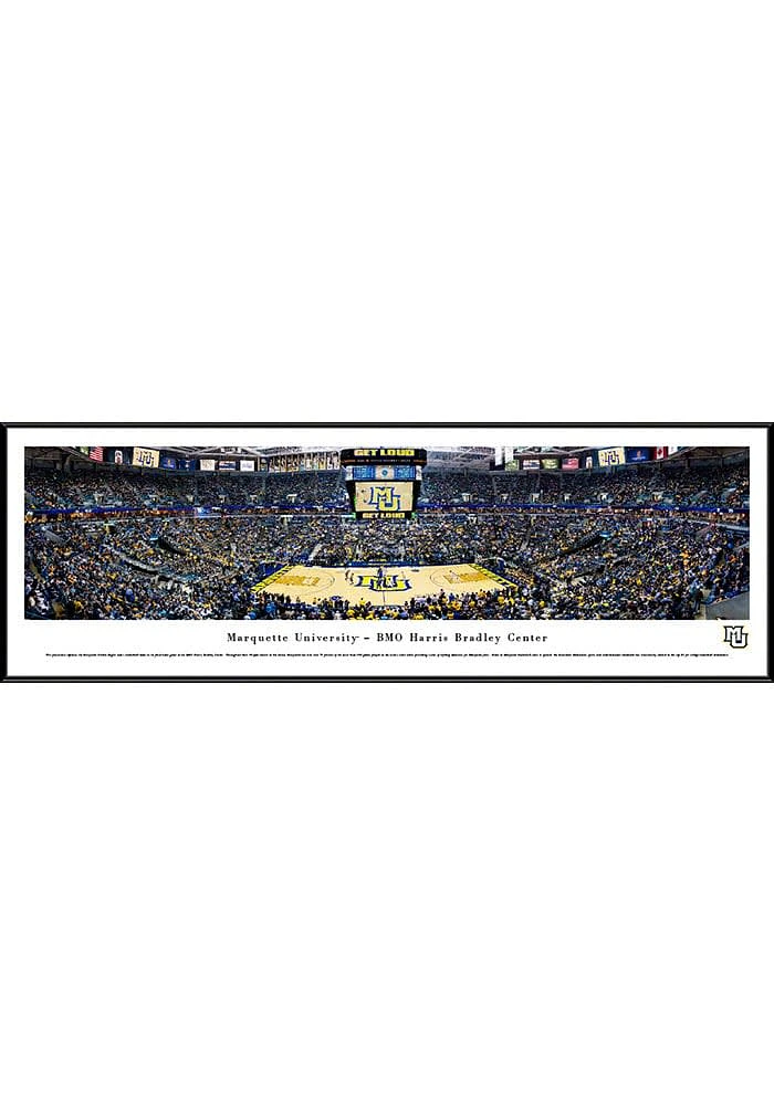 Blakeway Panoramas Marquette Golden Eagles Basketball Standard Framed Posters