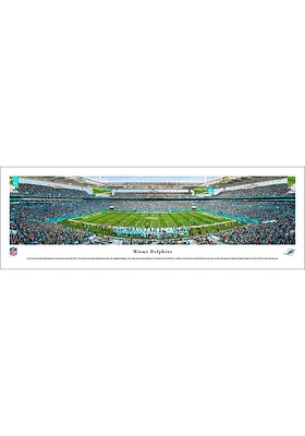Blakeway Panoramas Miami Dolphins 50 Yard Line Unframed Unframed Poster