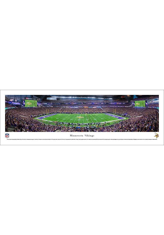Blakeway Panoramas Minnesota Vikings 1st Game at US Bank Stadium Unframed Unframed Poster