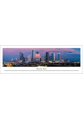 Blakeway Panoramas Texas Houston Skyline Unframed Poster