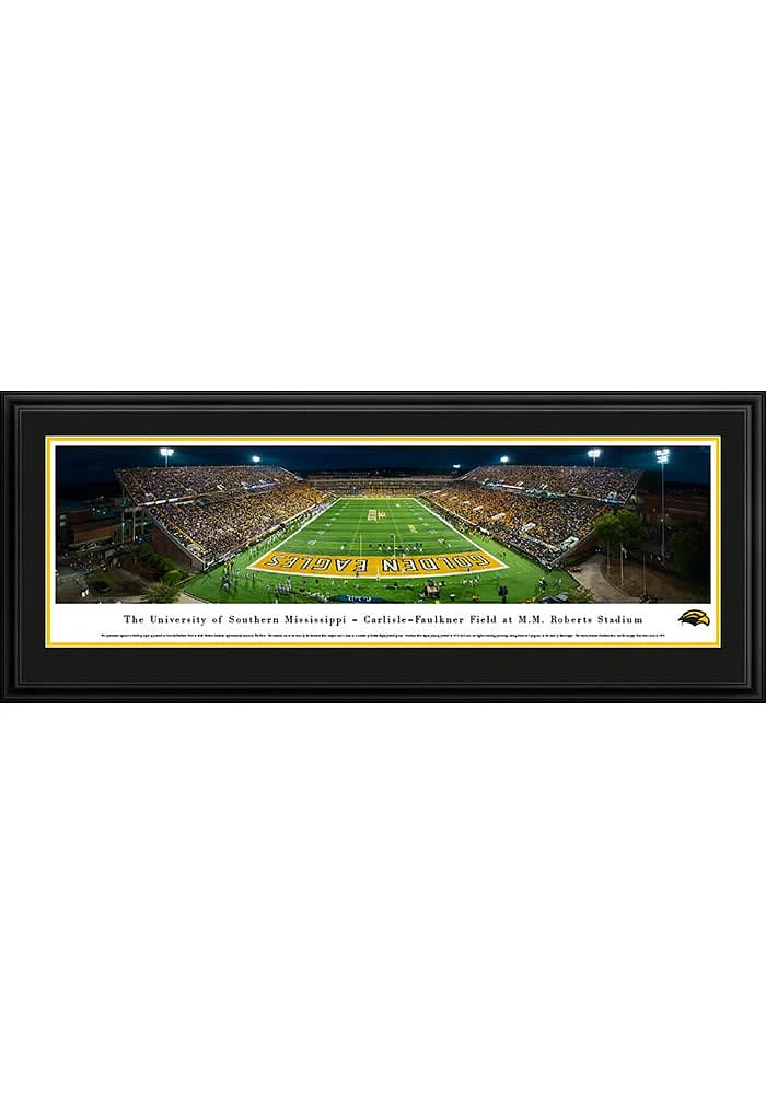 Blakeway Panoramas Southern Mississippi Golden Eagles End Zone Deluxe Framed Posters