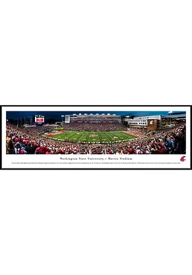Blakeway Panoramas Washington State Cougars 50 Yard Line Standard Framed Posters