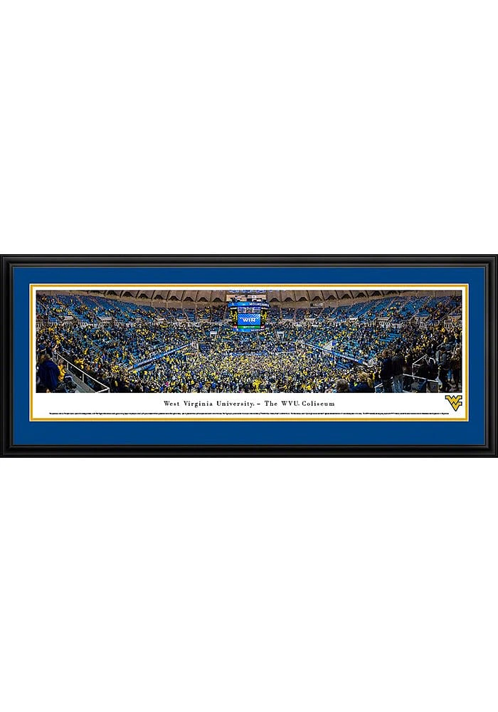 Blakeway Panoramas West Virginia Mountaineers Basketball Deluxe Framed Posters