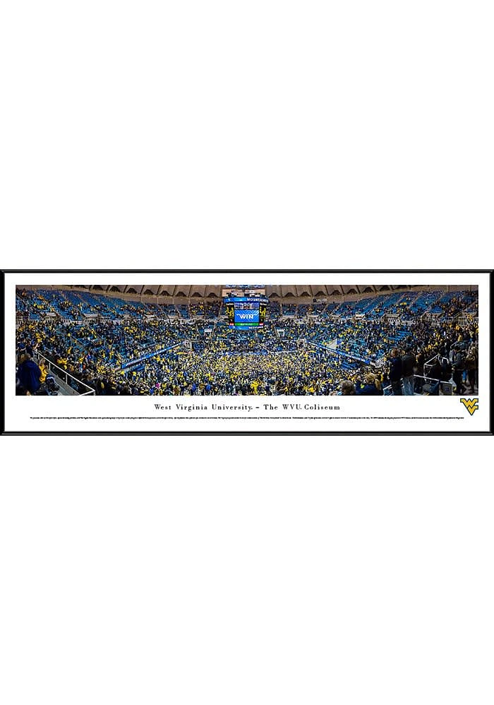 Blakeway Panoramas West Virginia Mountaineers Basketball Standard Framed Posters