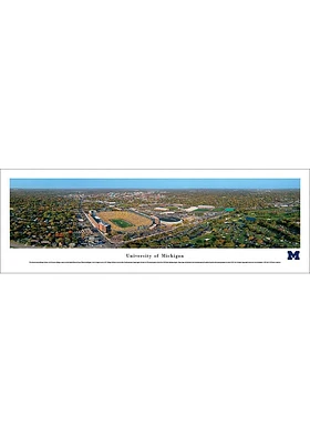 Blakeway Panoramas Michigan Wolverines Aerial Tubed Unframed Poster