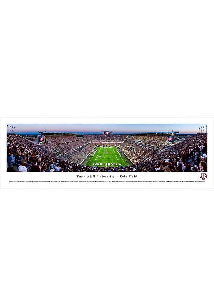 Blakeway Panoramas Texas A&M Aggies Kyle Field Endzone Tubed Unframed Poster