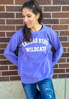 Summit Sportswear K-State Wildcats Womens Simple Crew Sweatshirt