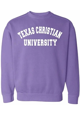 Summit Sportswear TCU Horned Frogs Womens Purple Simple Crew Sweatshirt