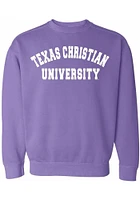Summit Sportswear TCU Horned Frogs Womens Purple Simple Crew Sweatshirt