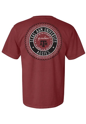 Summit Sportswear Texas A&M Aggies Womens Maroon Grandma Spiral Short Sleeve T-Shirt
