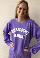 Summit Sportswear K-State Wildcats Womens Purple Alumni Crew Sweatshirt