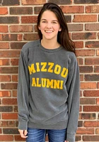 Summit Sportswear Missouri Tigers Womens Grey Alumni Crew Sweatshirt