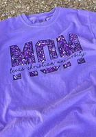 Summit Sportswear TCU Horned Frogs Womens Purple Floral Mom Short Sleeve T-Shirt