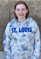 Summit Sportswear St Louis Womens Blue Tie Dye Hooded Sweatshirt