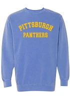 Summit Sportswear Pitt Panthers Womens Blue Simple Crew Sweatshirt