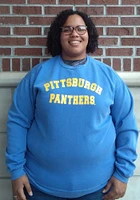 Summit Sportswear Pitt Panthers Womens Blue Simple Crew Sweatshirt