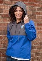 Kansas Jayhawks Womens Blue Anorak Light Weight Jacket