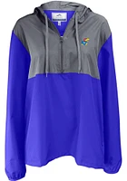 Kansas Jayhawks Womens Blue Anorak Light Weight Jacket