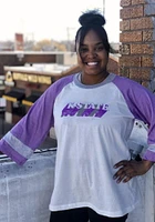 Summit Sportswear K-State Wildcats Womens White Bell Sleeve LS Tee