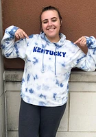 Summit Sportswear Kentucky Womens Blue Tie Dye Hooded Sweatshirt