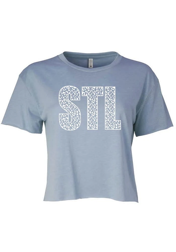 Summit Sportswear St Louis Womens Light Blue STL Short Sleeve T-Shirt