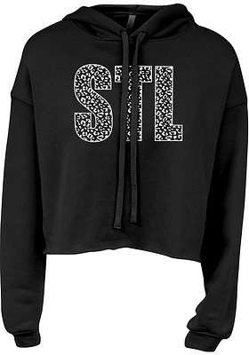 Summit Sportswear St Louis Womens Black STL Hooded Sweatshirt