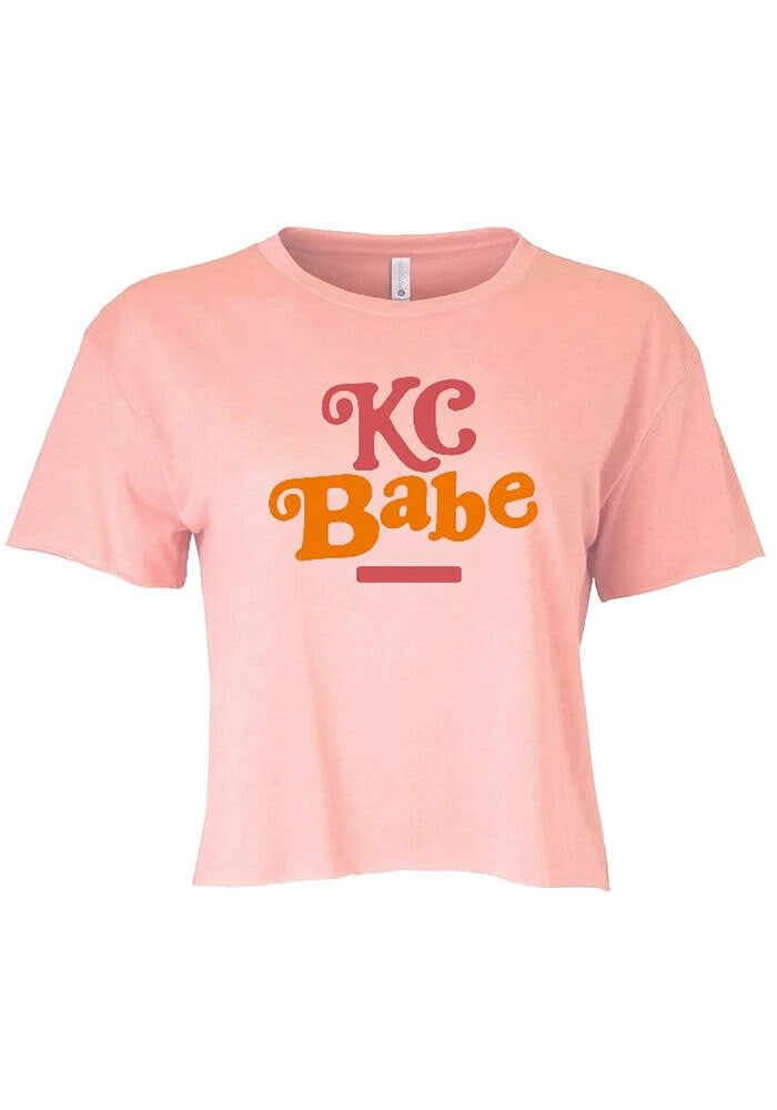 Summit Sportswear Kansas City Womens Pink Babe Short Sleeve T-Shirt