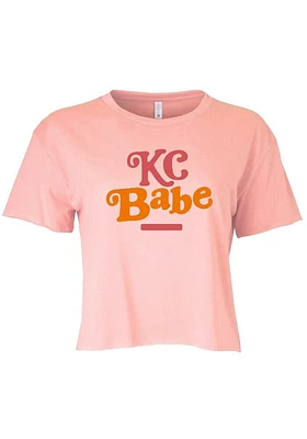 Summit Sportswear Kansas City Womens Pink Babe Short Sleeve T-Shirt