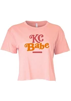 Summit Sportswear Kansas City Womens Pink Babe Short Sleeve T-Shirt