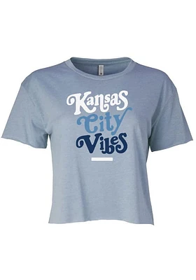 Summit Sportswear Kansas City Womens Light Blue Vibes Short Sleeve T-Shirt