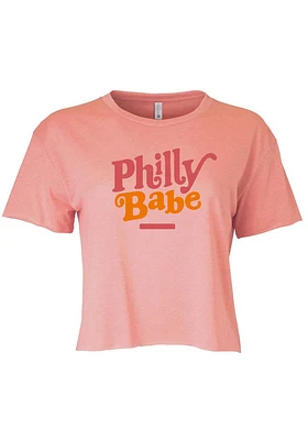 Summit Sportswear Philadelphia Womens Pink Babe Short Sleeve T-Shirt